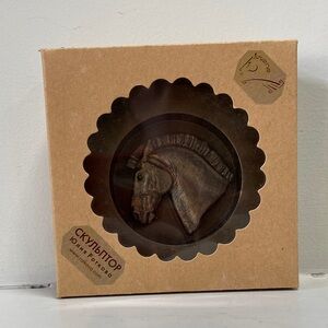 Horse Head Sculpture in Box